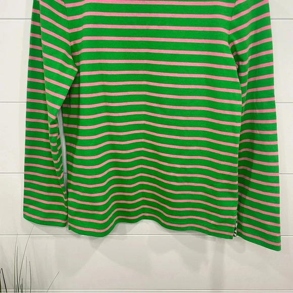 Tory Burch Boat Neck Diver Striped Top Small - Picture 7 of 11